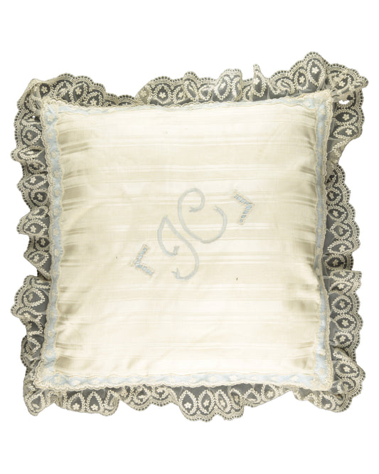 "Romeo + Juliet" Juliet's (Claire Danes) Monogrammed Bedroom Pillow