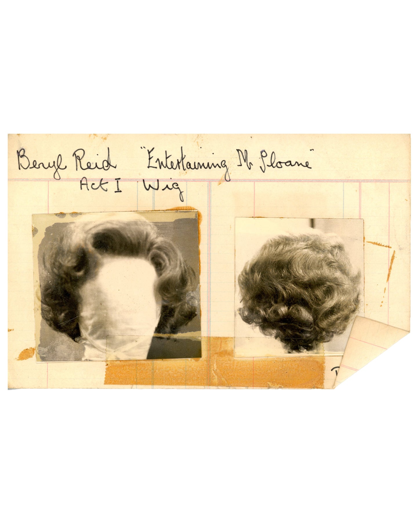 Set of 18 Vintage Wig Creations, Limited Index Cards (1960s–70s)