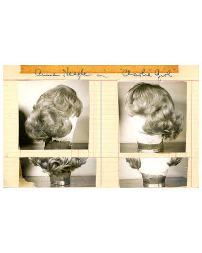 Set of 18 Vintage Wig Creations, Limited Index Cards (1960s–70s)