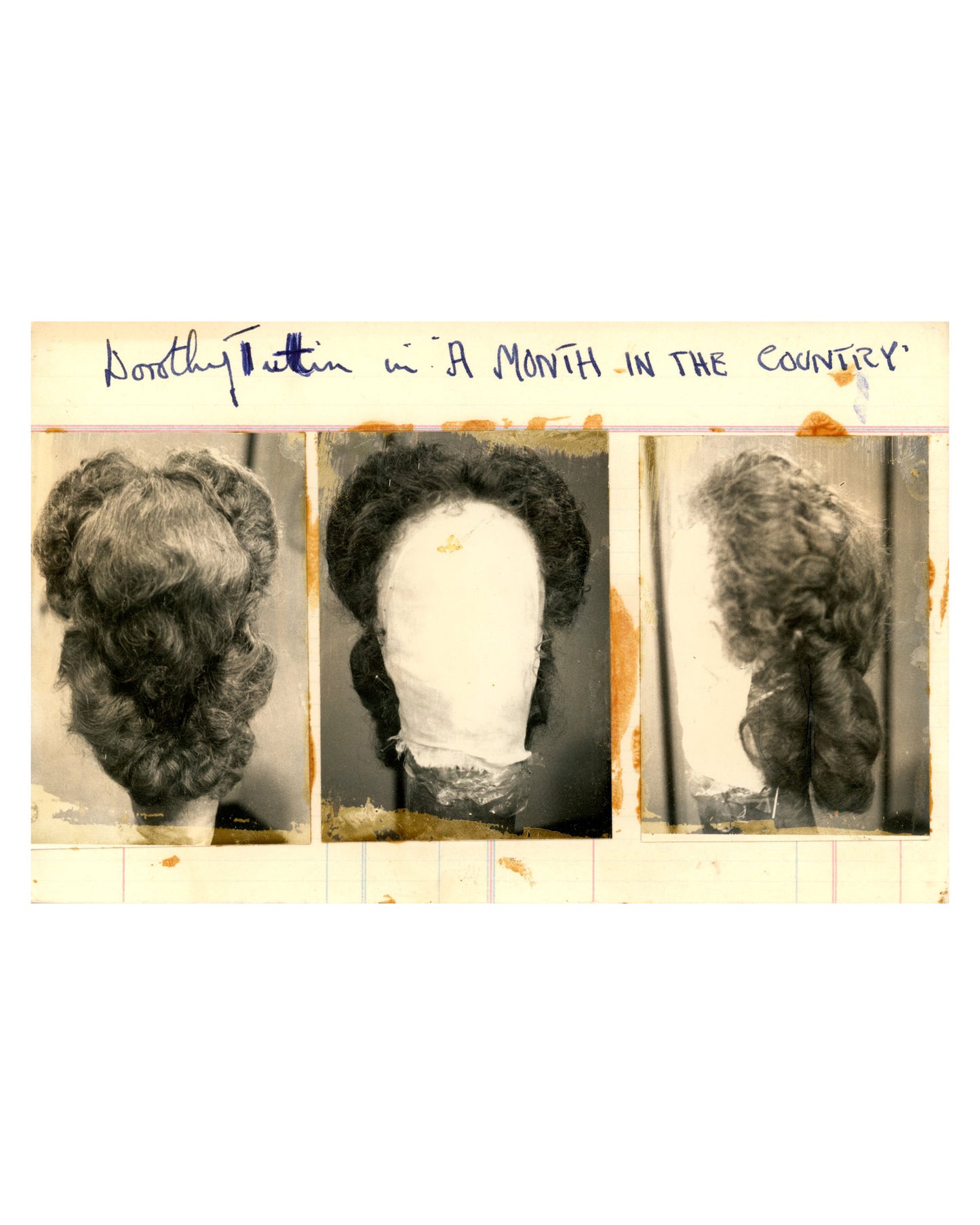 Set of 18 Vintage Wig Creations, Limited Index Cards (1960s–70s)