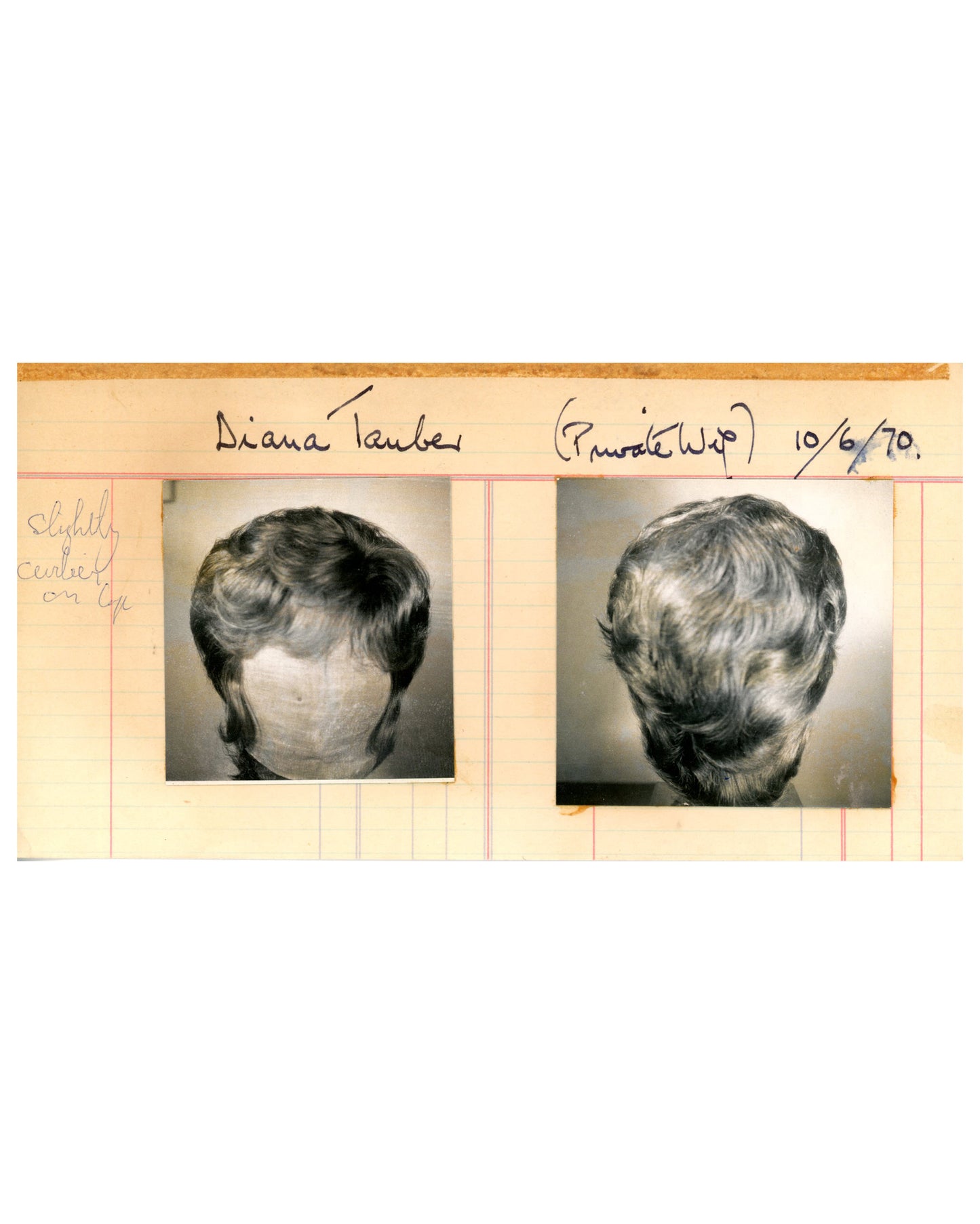 Set of 18 Vintage Wig Creations, Limited Index Cards (1960s–70s)