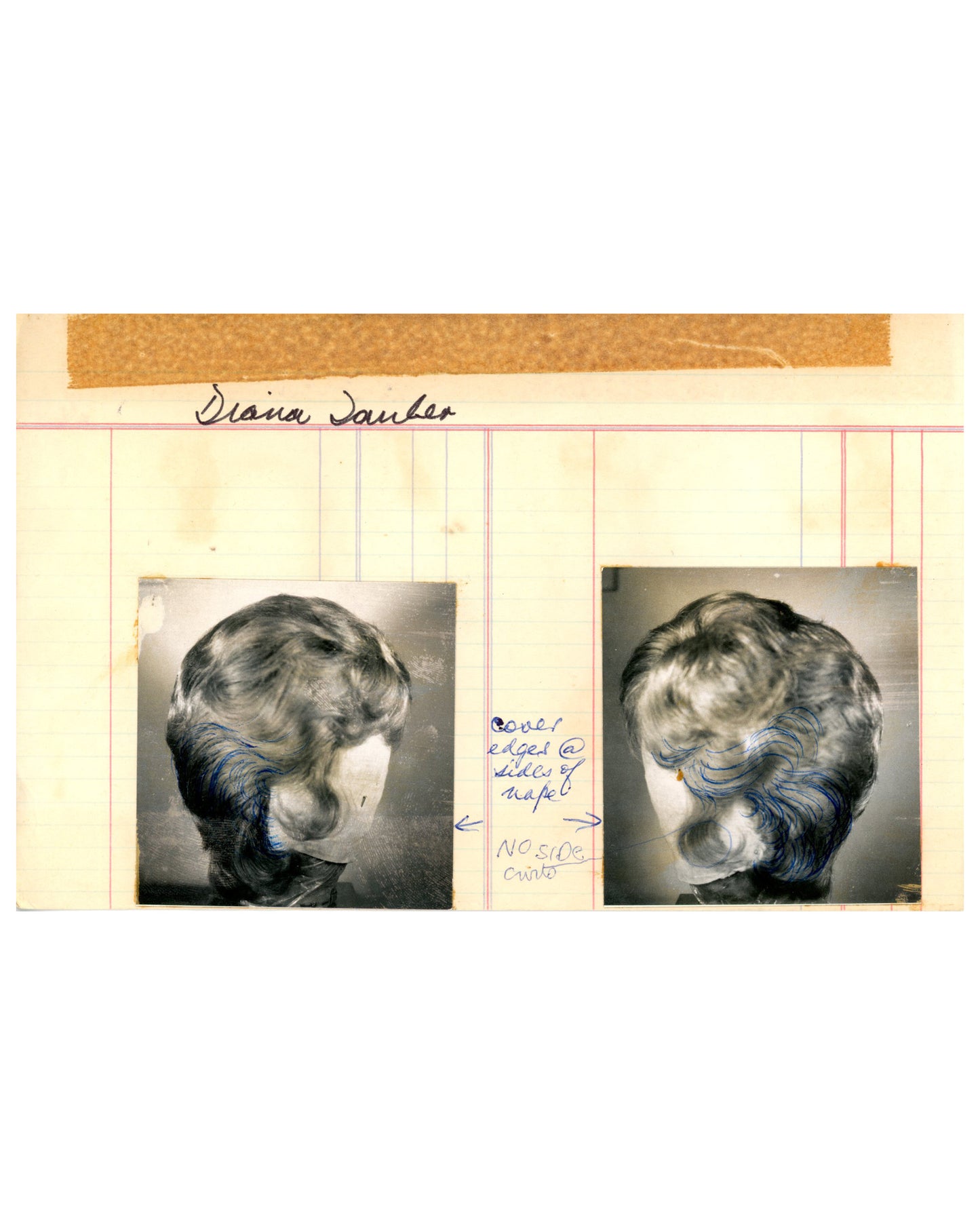 Set of 18 Vintage Wig Creations, Limited Index Cards (1960s–70s)