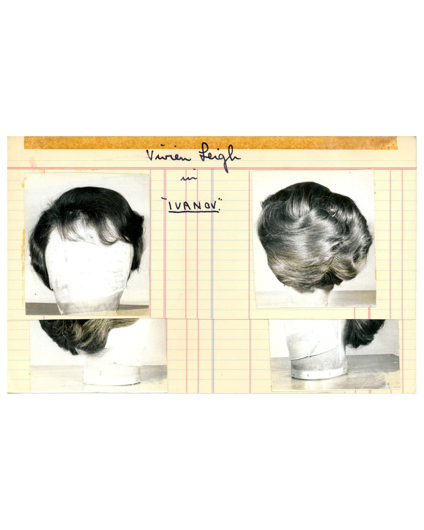 Set of 18 Vintage Wig Creations, Limited Index Cards (1960s–70s)