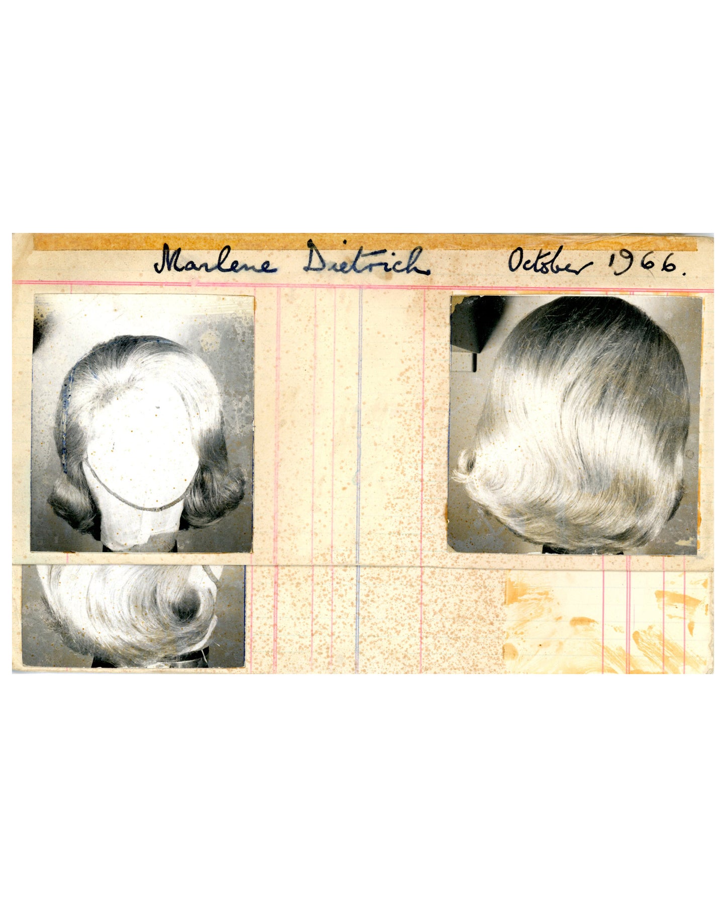 Set of 18 Vintage Wig Creations, Limited Index Cards (1960s–70s)