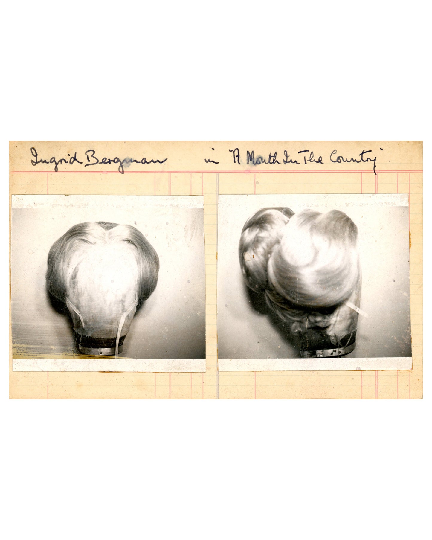 Set of 18 Vintage Wig Creations, Limited Index Cards (1960s–70s)
