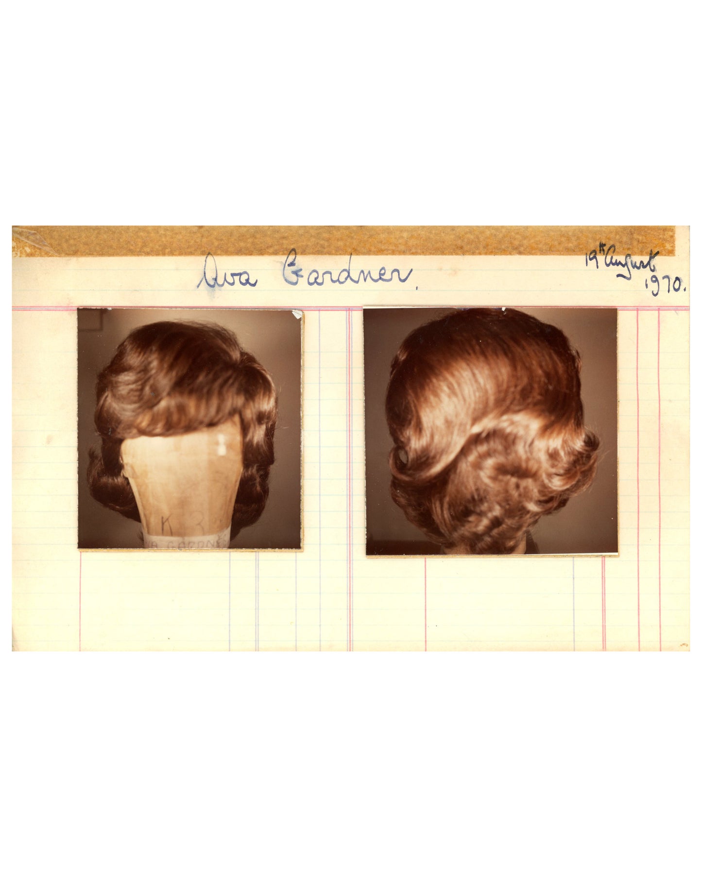 Set of 18 Vintage Wig Creations, Limited Index Cards (1960s–70s)