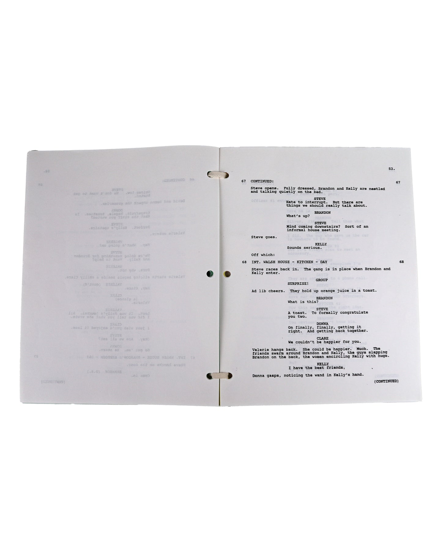 "Beverly Hills, 90210" Script Autographed by Ian Ziering