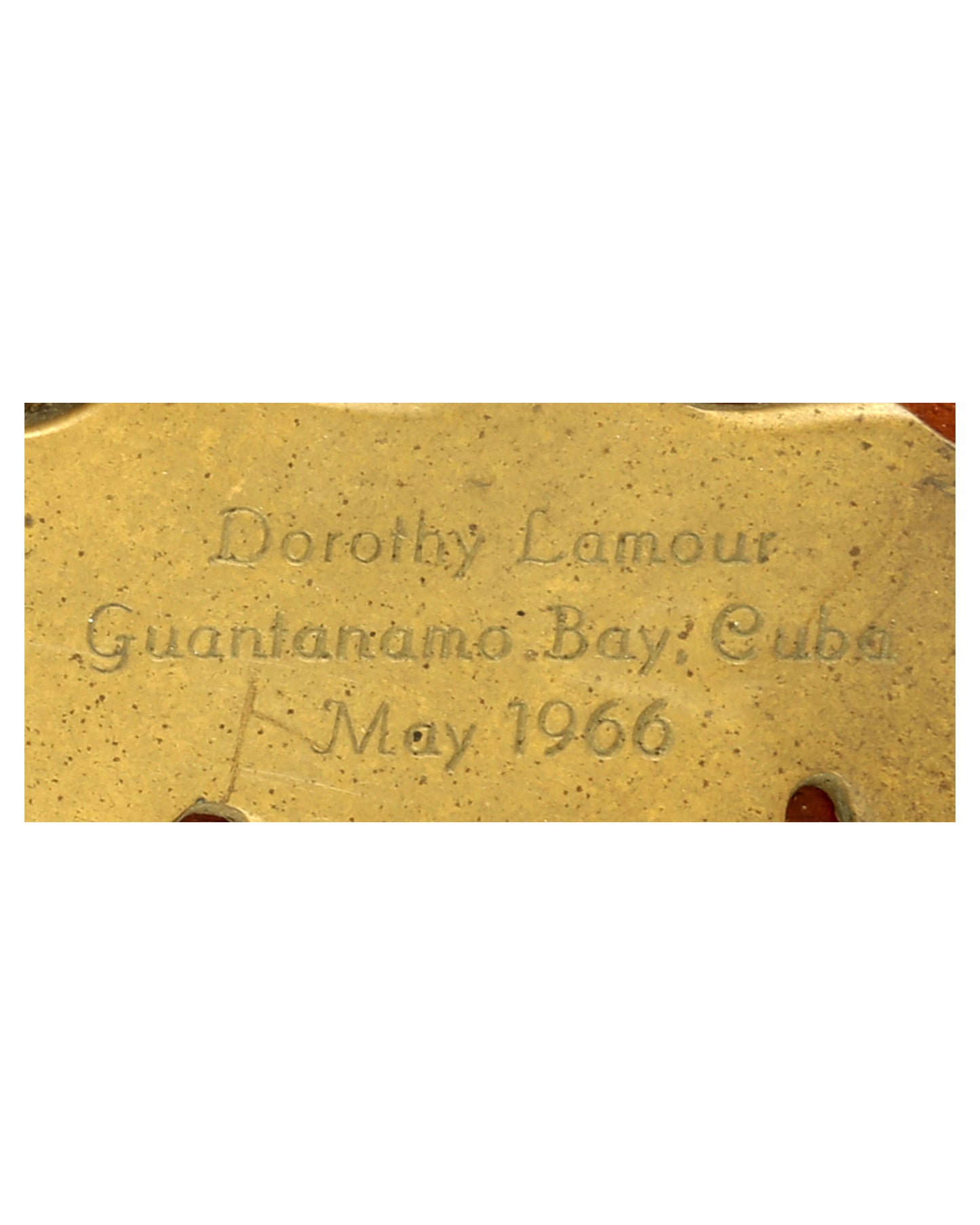 Collection of Dorothy Lamour Photographs and Souvenir Ashtray from Guantanamo Bay