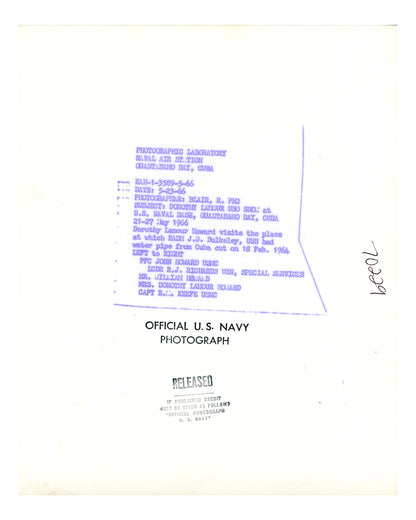 Collection of Dorothy Lamour Photographs and Souvenir Ashtray from Guantanamo Bay