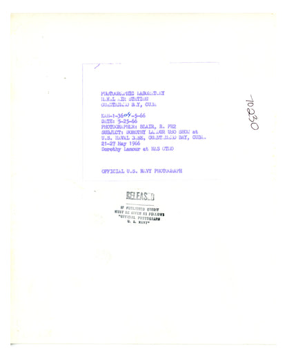 Collection of Dorothy Lamour Photographs and Souvenir Ashtray from Guantanamo Bay