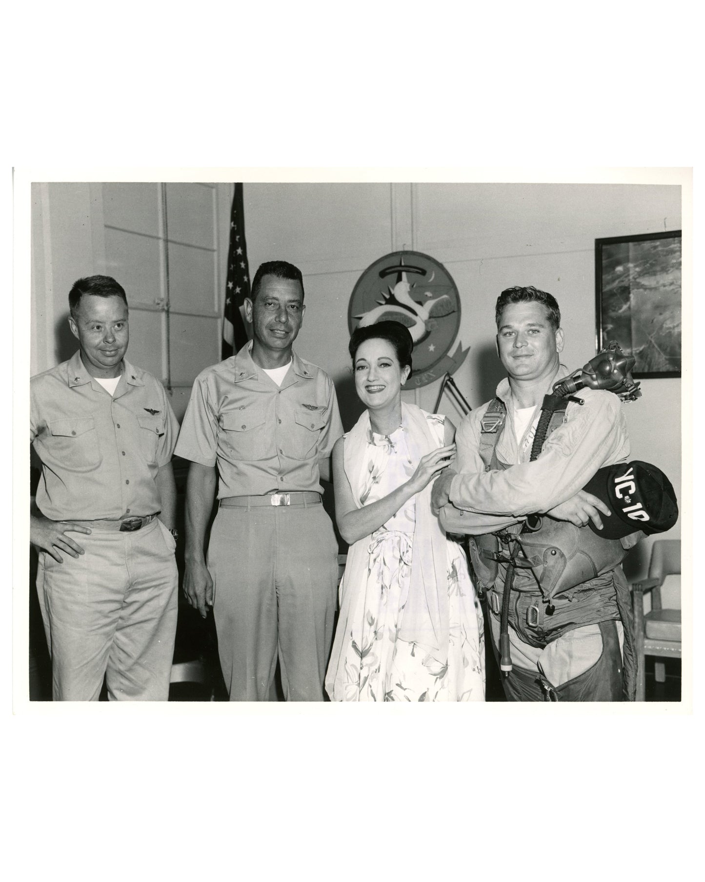 Collection of Dorothy Lamour Photographs and Souvenir Ashtray from Guantanamo Bay