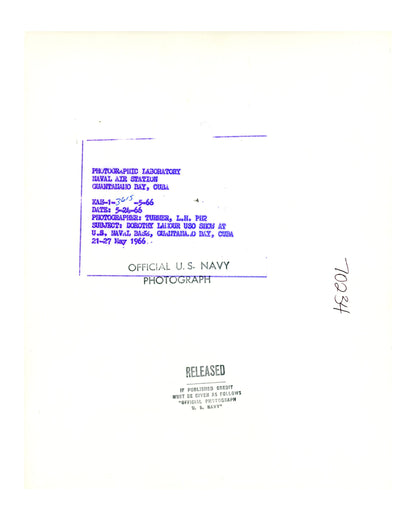 Collection of Dorothy Lamour Photographs and Souvenir Ashtray from Guantanamo Bay