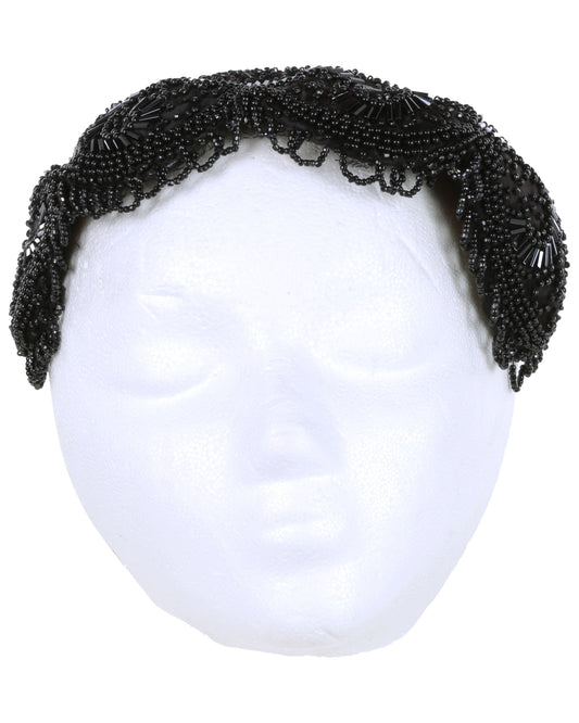 "Unknown Treasure" Black Beaded Hat (Possibly Marlene Dietrich)