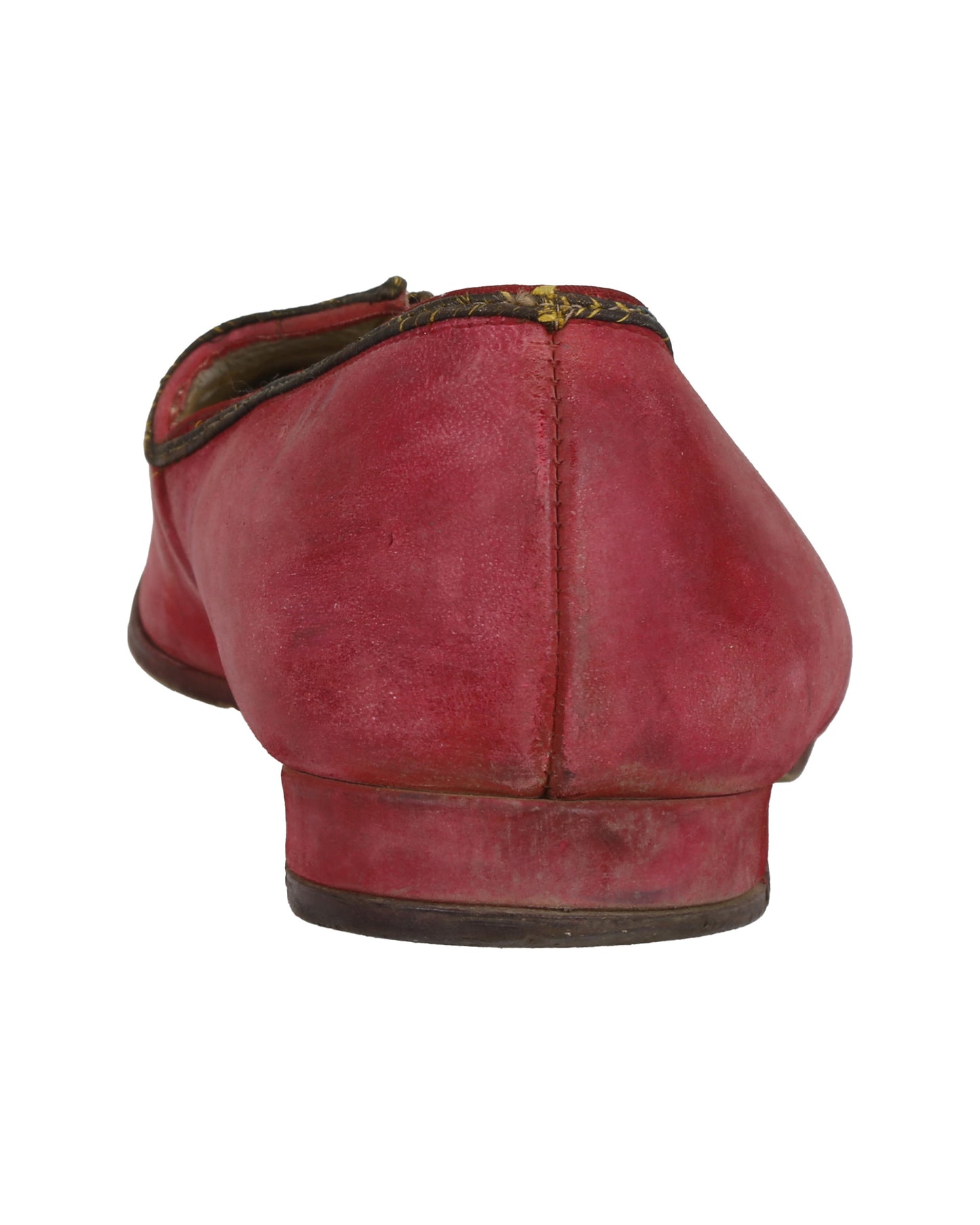 "Unkown Treasure" - Pair of Men's Rose-Colored Slippers (Possibly from "Young Bess")