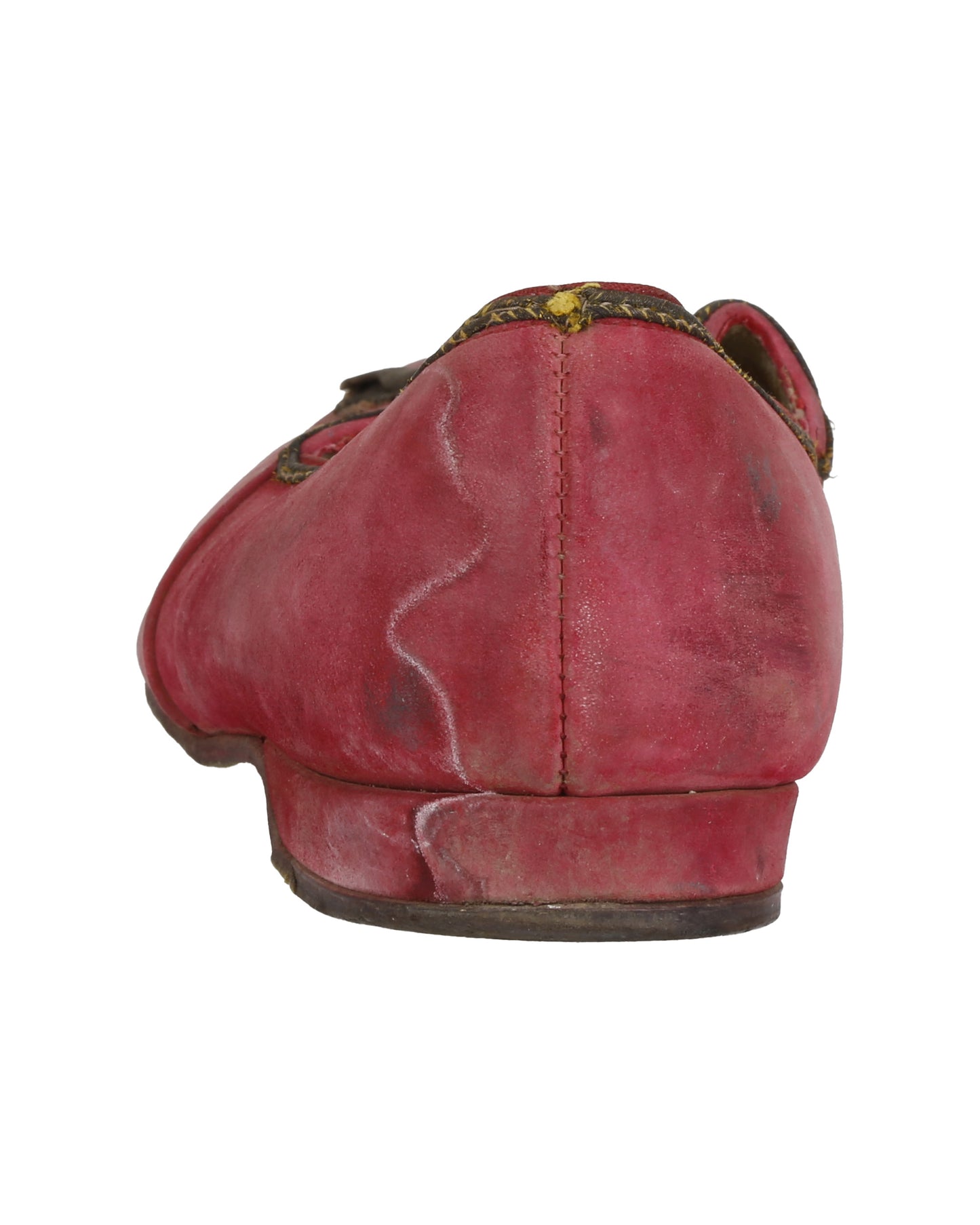 "Unkown Treasure" - Pair of Men's Rose-Colored Slippers (Possibly from "Young Bess")