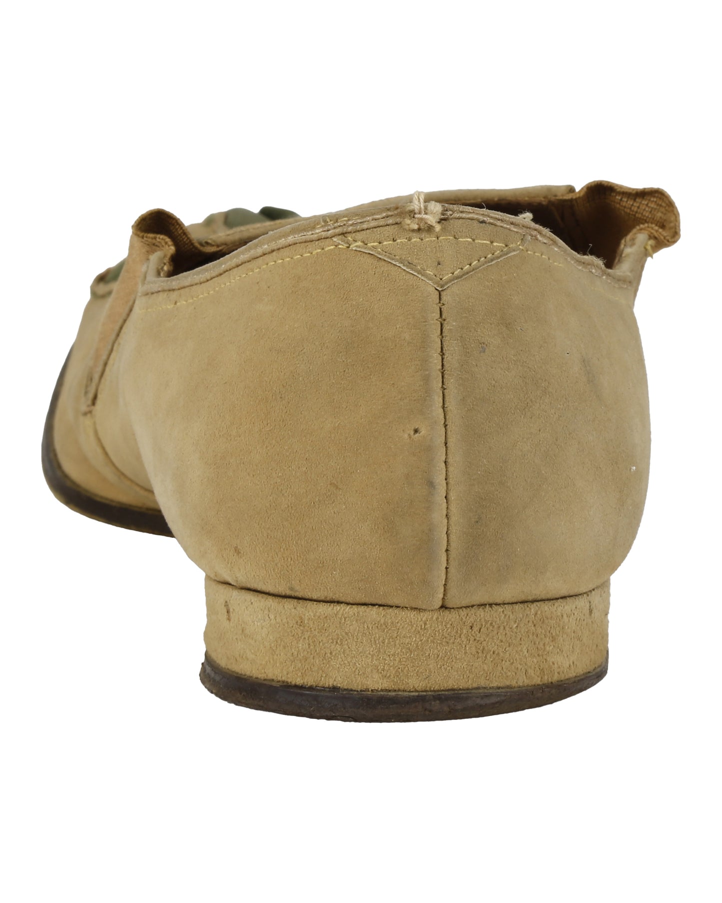 "Unkown Treasure" - Pair of Men's Tan Slippers (Possibly from "Young Bess")
