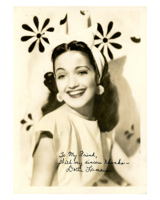 Collection of 10 Autographed Dorothy Lamour Photographs