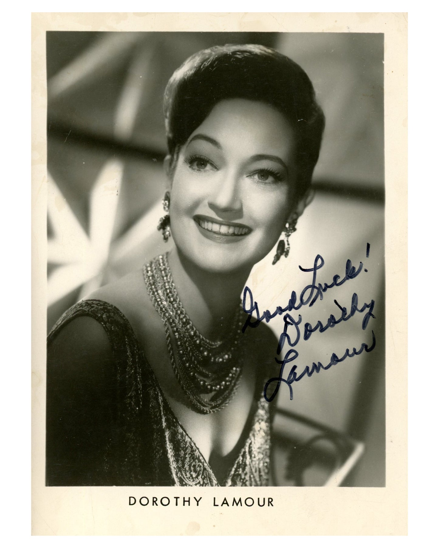 Collection of 10 Autographed Dorothy Lamour Photographs