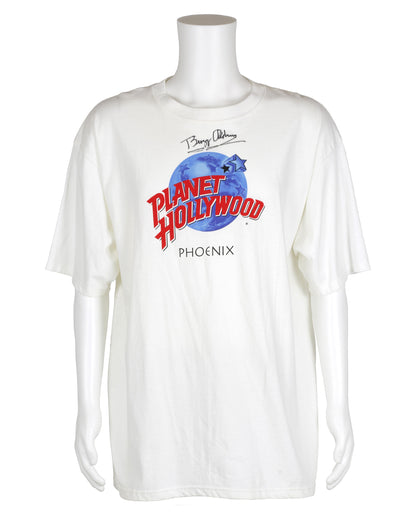 Planet Hollywood Phoenix T-Shirt Autographed by Buzz Aldrin
