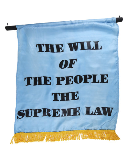 "Amistad" Prop Protest Banner