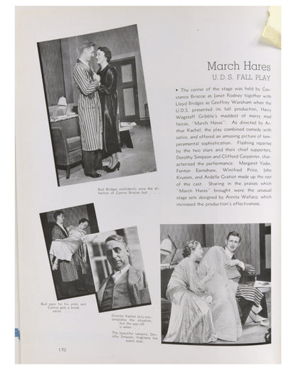 Lloyd Bridges & Boris Karloff 1934 UCLA Yearbook