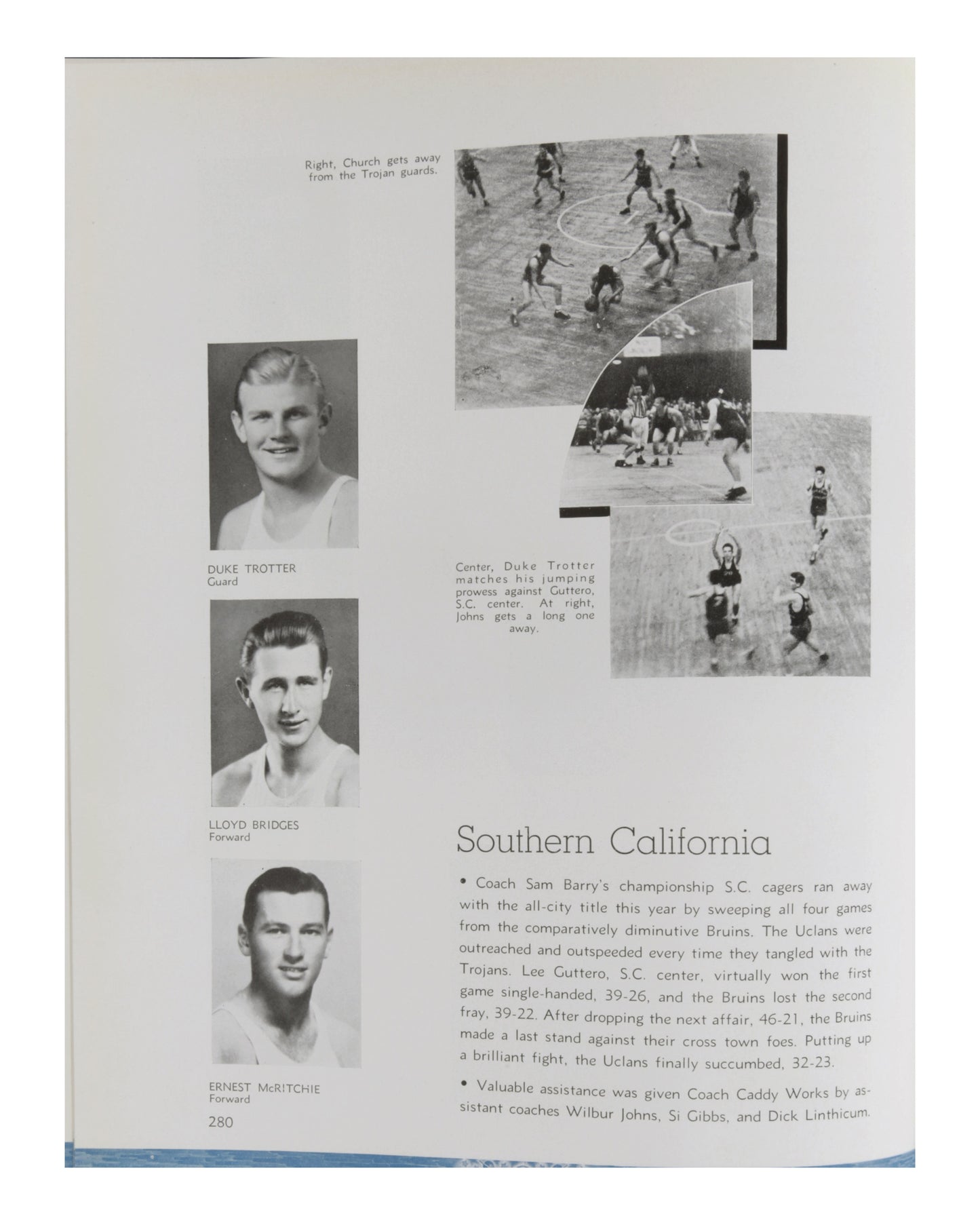 Lloyd Bridges & Boris Karloff 1934 UCLA Yearbook