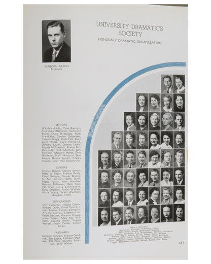 Lloyd Bridges & Boris Karloff 1934 UCLA Yearbook