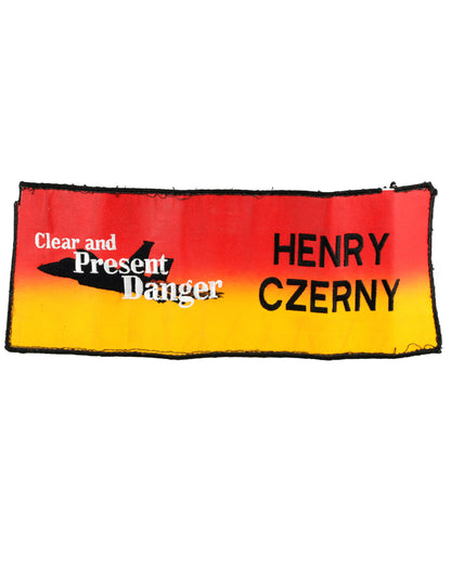 "Clear and Present Danger" Set of 6 Chair Labels including Willem Dafoe, Donald Moffat, Anne Archer, Henry Czerny, and Dean Jones