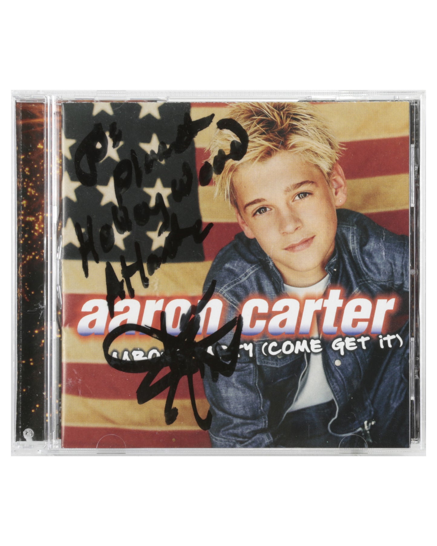 Autographed CD Case – Aaron Carter “Aaron’s Party (Come Get It)”
