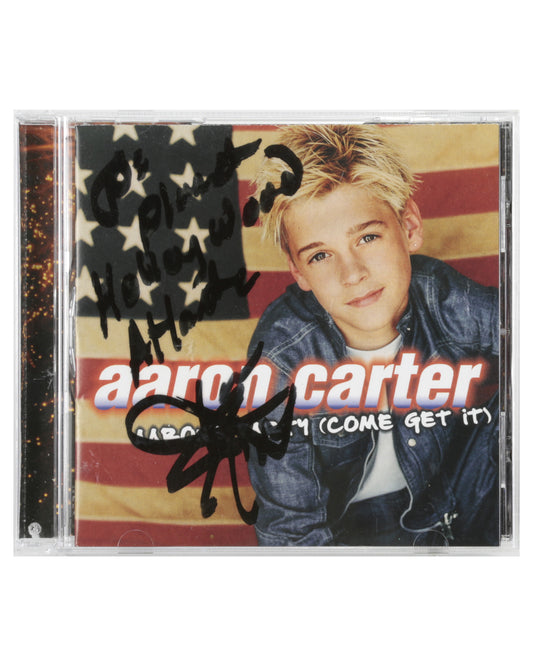Autographed CD Case – Aaron Carter “Aaron’s Party (Come Get It)”