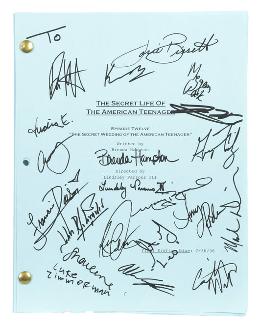 "The Secret Life of the American Teenage" (TV Series) Autographed Script
